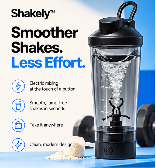 Shakely™ Electric Protein Shaker 700mL