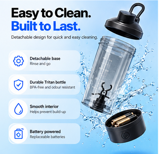 Shakely™ Electric Protein Shaker 700mL